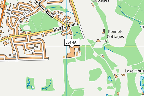 L34 4AT map - OS VectorMap District (Ordnance Survey)