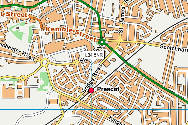 L34 5NR map - OS VectorMap District (Ordnance Survey)