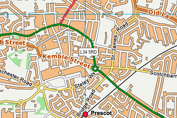 L34 5RD map - OS VectorMap District (Ordnance Survey)
