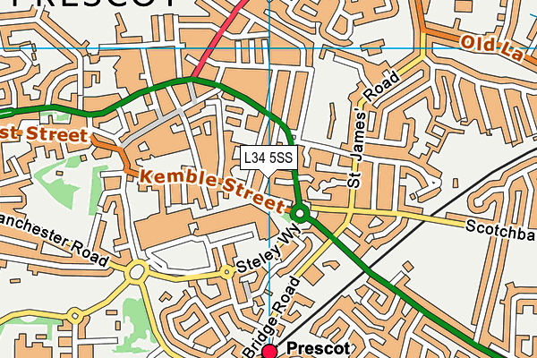 L34 5SS map - OS VectorMap District (Ordnance Survey)