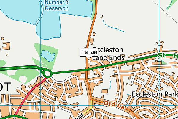 L34 6JN map - OS VectorMap District (Ordnance Survey)