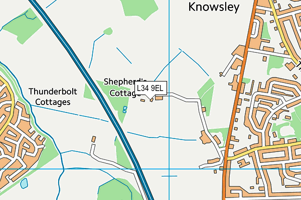 L34 9EL map - OS VectorMap District (Ordnance Survey)