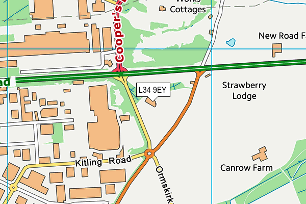 L34 9EY map - OS VectorMap District (Ordnance Survey)