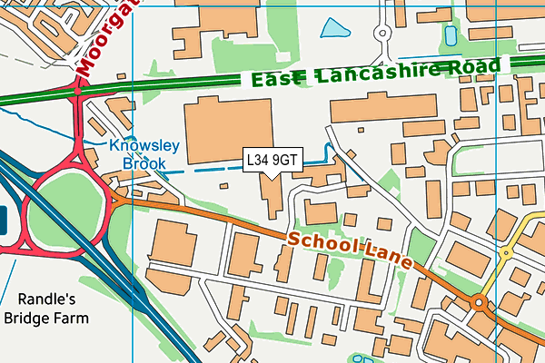 L34 9GT map - OS VectorMap District (Ordnance Survey)