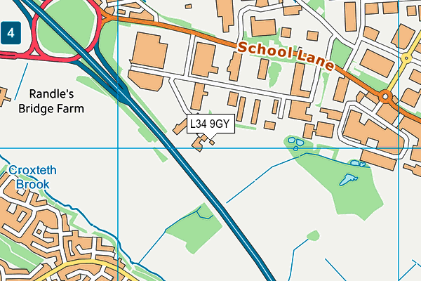 L34 9GY map - OS VectorMap District (Ordnance Survey)