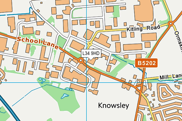 L34 9HD map - OS VectorMap District (Ordnance Survey)