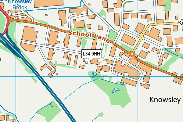 L34 9HH map - OS VectorMap District (Ordnance Survey)