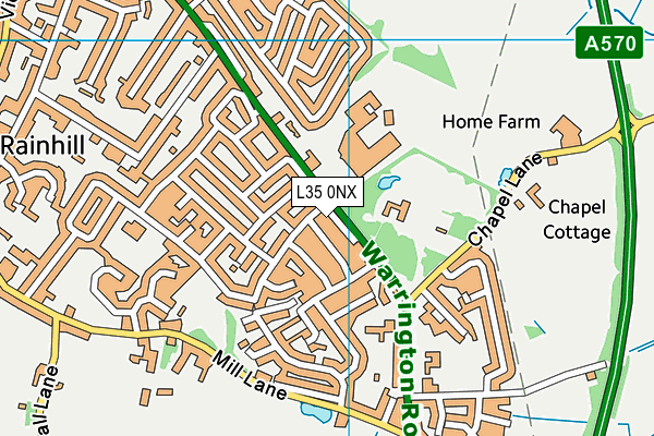 L35 0NX map - OS VectorMap District (Ordnance Survey)