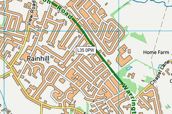 L35 0PW map - OS VectorMap District (Ordnance Survey)