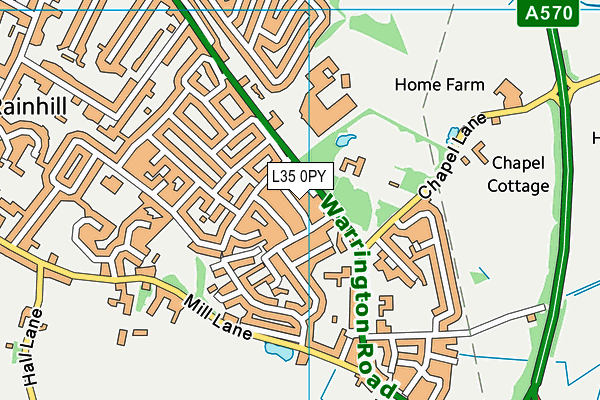 L35 0PY map - OS VectorMap District (Ordnance Survey)