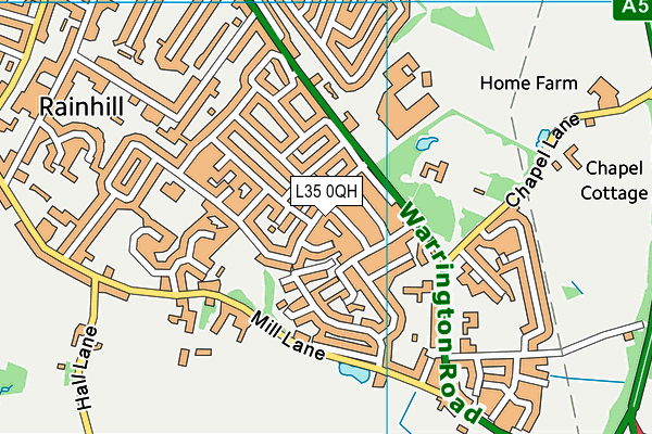 L35 0QH map - OS VectorMap District (Ordnance Survey)