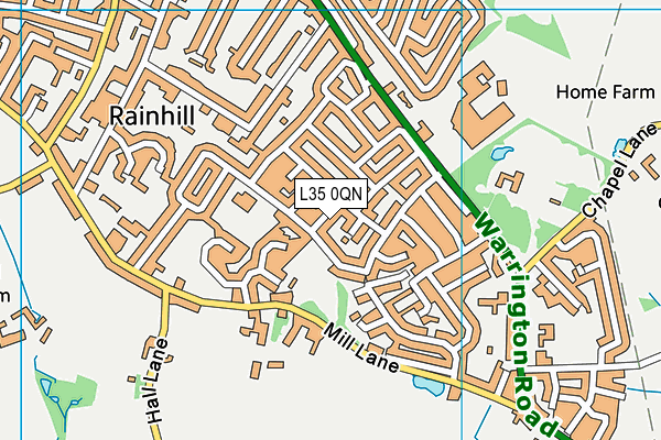 L35 0QN map - OS VectorMap District (Ordnance Survey)