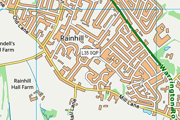 L35 0QP map - OS VectorMap District (Ordnance Survey)