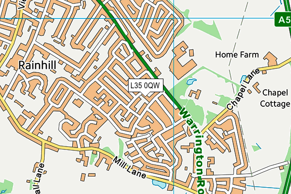 L35 0QW map - OS VectorMap District (Ordnance Survey)