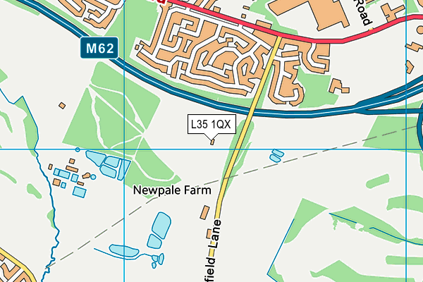 L35 1QX map - OS VectorMap District (Ordnance Survey)