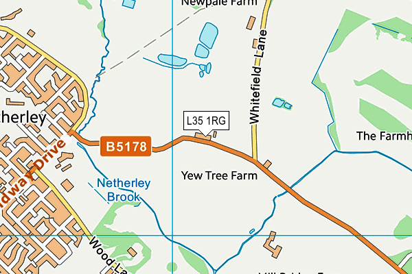 L35 1RG map - OS VectorMap District (Ordnance Survey)
