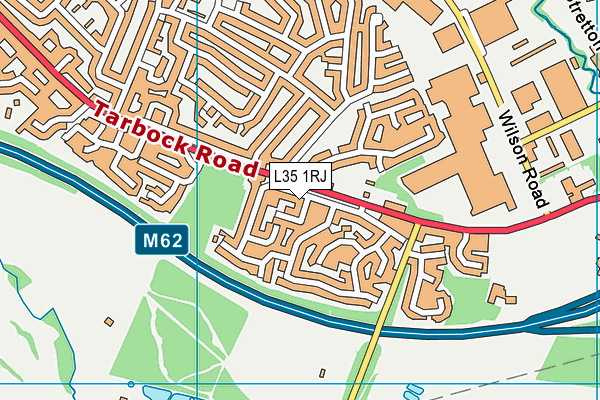 L35 1RJ map - OS VectorMap District (Ordnance Survey)