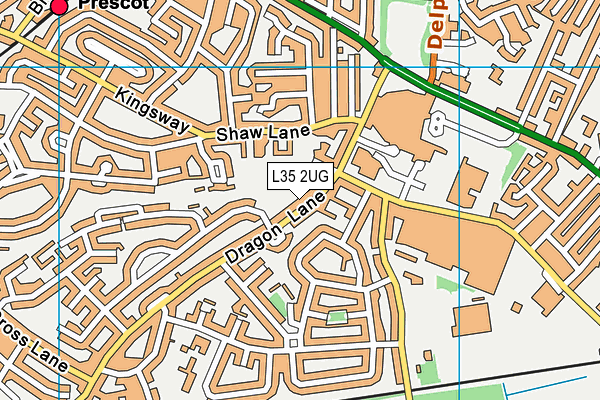 L35 2UG map - OS VectorMap District (Ordnance Survey)