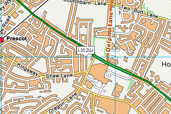 L35 2UJ map - OS VectorMap District (Ordnance Survey)