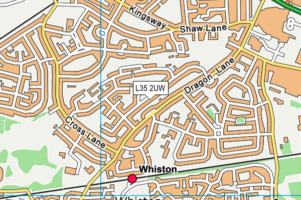 L35 2UW map - OS VectorMap District (Ordnance Survey)
