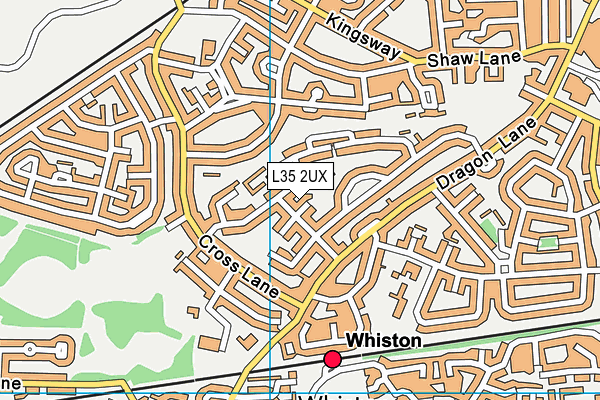 L35 2UX map - OS VectorMap District (Ordnance Survey)