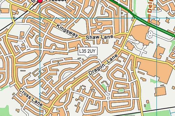 L35 2UY map - OS VectorMap District (Ordnance Survey)