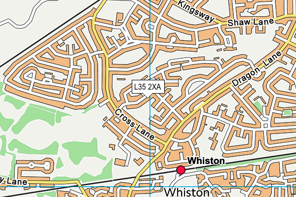 L35 2XA map - OS VectorMap District (Ordnance Survey)