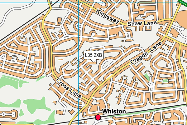 L35 2XB map - OS VectorMap District (Ordnance Survey)