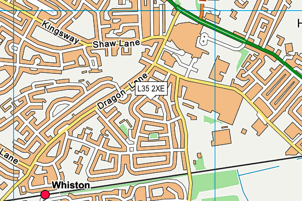 L35 2XE map - OS VectorMap District (Ordnance Survey)