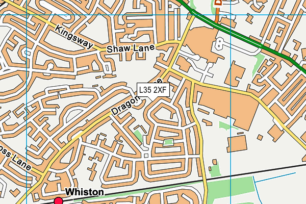 L35 2XF map - OS VectorMap District (Ordnance Survey)