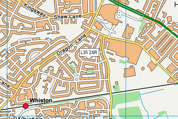L35 2XR map - OS VectorMap District (Ordnance Survey)