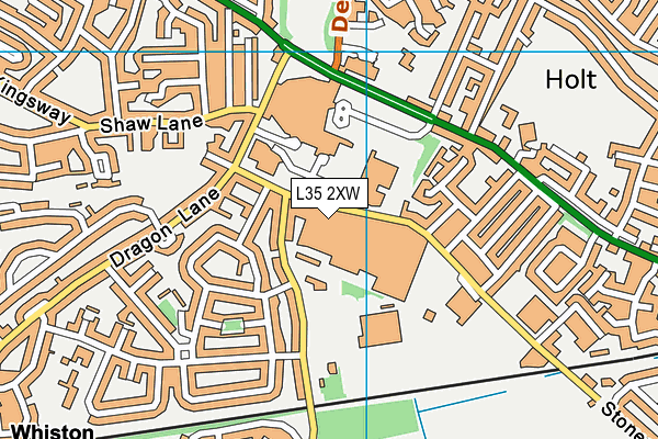 L35 2XW map - OS VectorMap District (Ordnance Survey)