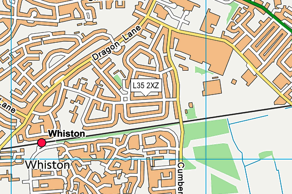 L35 2XZ map - OS VectorMap District (Ordnance Survey)