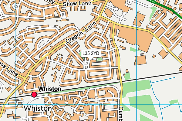 L35 2YD map - OS VectorMap District (Ordnance Survey)