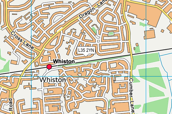 L35 2YN map - OS VectorMap District (Ordnance Survey)