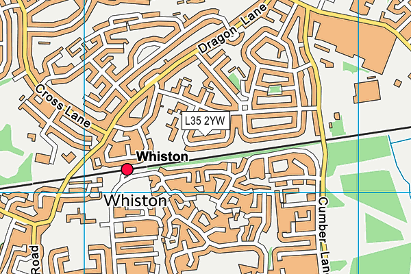 L35 2YW map - OS VectorMap District (Ordnance Survey)