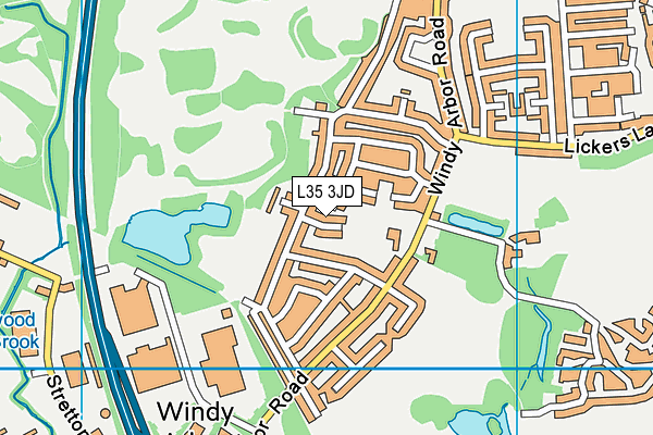 L35 3JD map - OS VectorMap District (Ordnance Survey)
