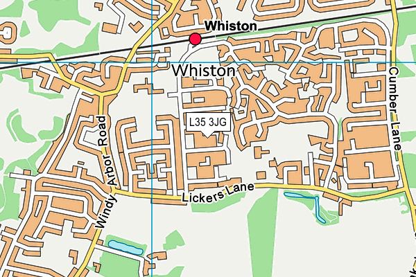 L35 3JG map - OS VectorMap District (Ordnance Survey)