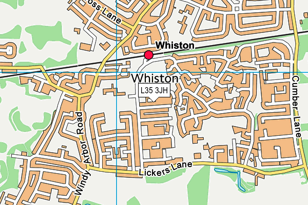 L35 3JH map - OS VectorMap District (Ordnance Survey)
