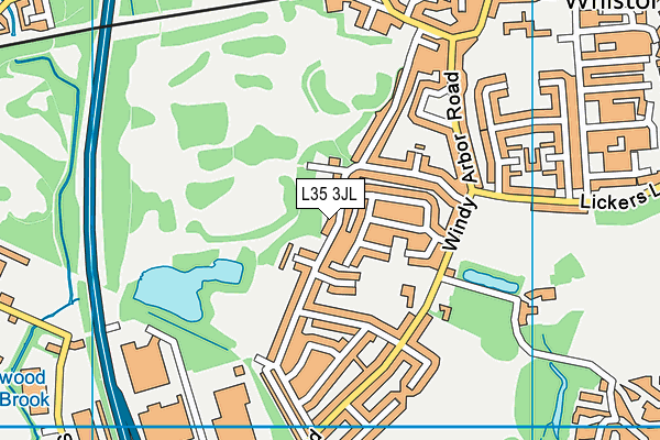 L35 3JL map - OS VectorMap District (Ordnance Survey)