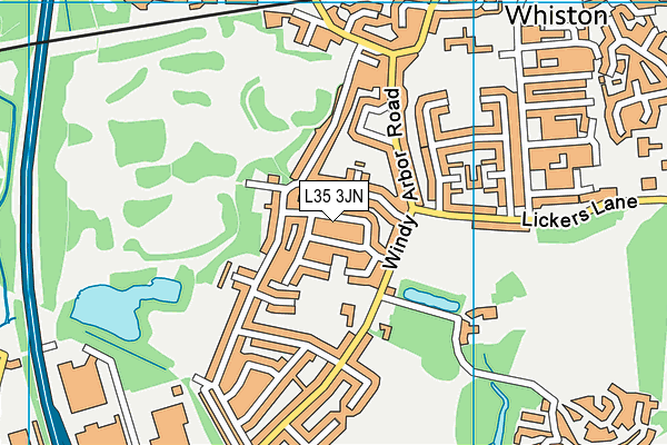L35 3JN map - OS VectorMap District (Ordnance Survey)