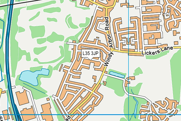 L35 3JP map - OS VectorMap District (Ordnance Survey)