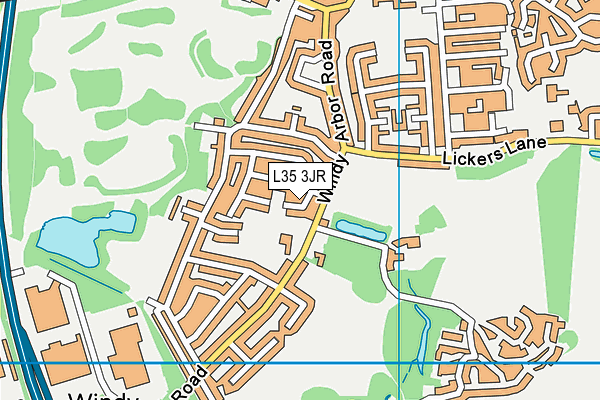 L35 3JR map - OS VectorMap District (Ordnance Survey)