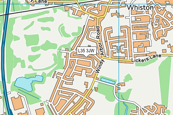 L35 3JW map - OS VectorMap District (Ordnance Survey)