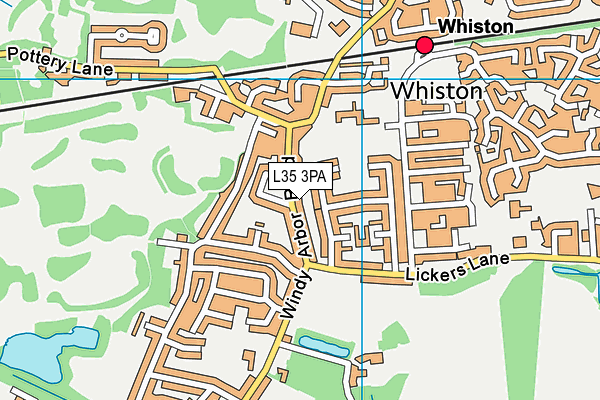 L35 3PA map - OS VectorMap District (Ordnance Survey)