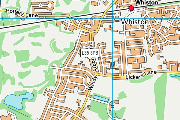 L35 3PB map - OS VectorMap District (Ordnance Survey)