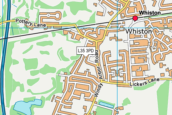 L35 3PD map - OS VectorMap District (Ordnance Survey)