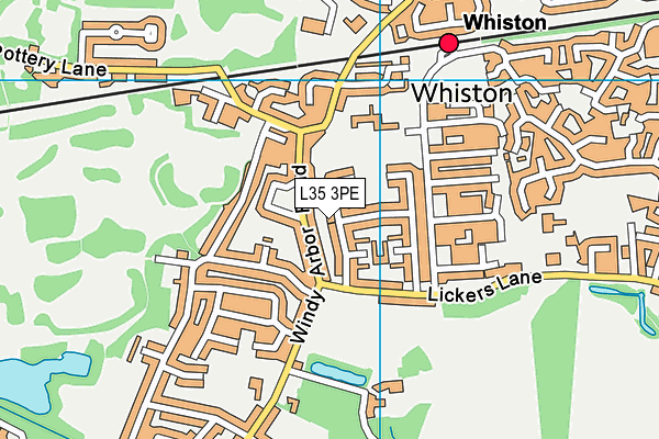 L35 3PE map - OS VectorMap District (Ordnance Survey)