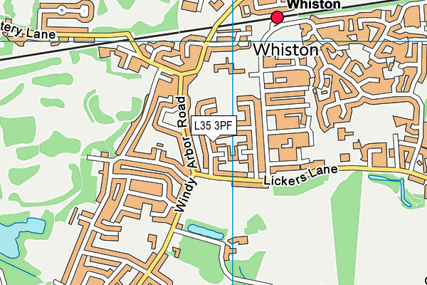 L35 3PF map - OS VectorMap District (Ordnance Survey)