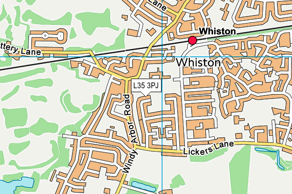 L35 3PJ map - OS VectorMap District (Ordnance Survey)